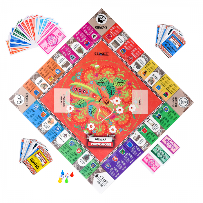 Настільна гра (Вік 8+) Економіка України (31029 Strateg ) монополія (відео в описі)