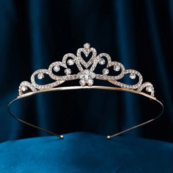 Діадема (тіара) корона колір золото (gold), матеріал корпусу метал (tiara) HG-221-J