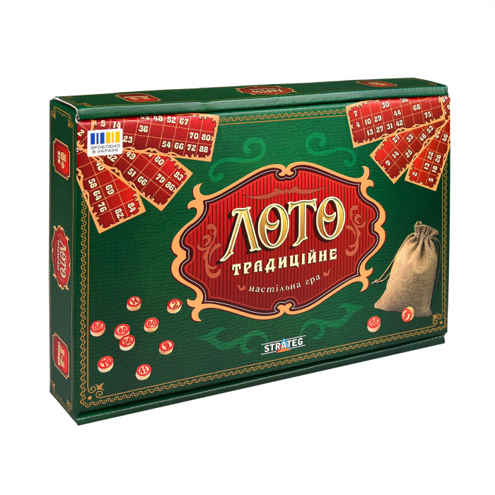 Настільна гра ( вік 6+) Лото традиційне (30488 Strateg ) ( відео в описі)