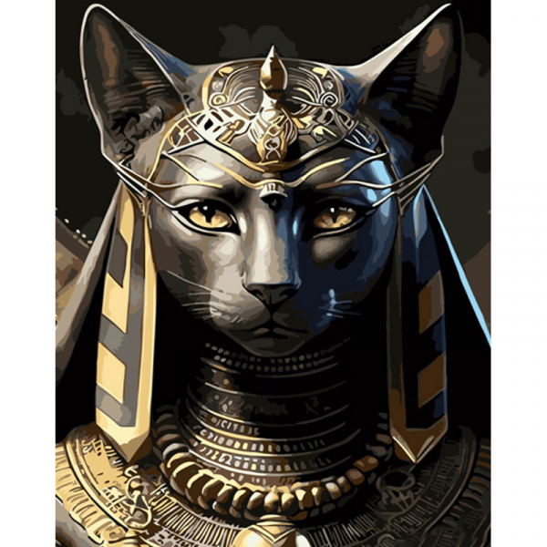 Живопис розпис картина за номерами Могутній Баст Strateg розміром 40х50 см (GS1418)