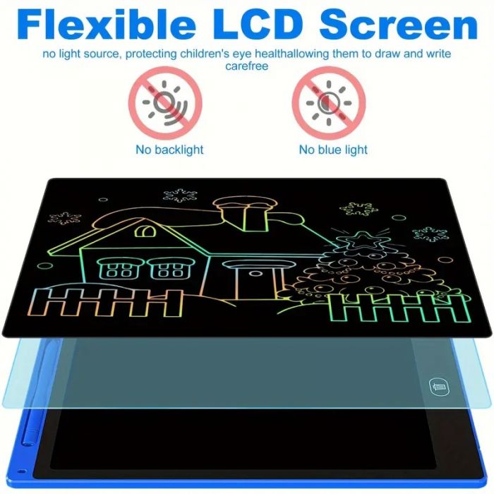 Дошка планшет для писання LCD Writing Tablet кольоровий екран, діагональ 210 мм GY-WT-8509 колір корпуса синій