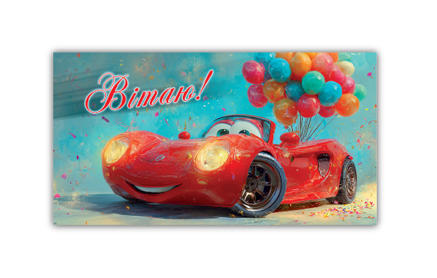 Конверт подарунковий для грошей дитячий вітальний 00315