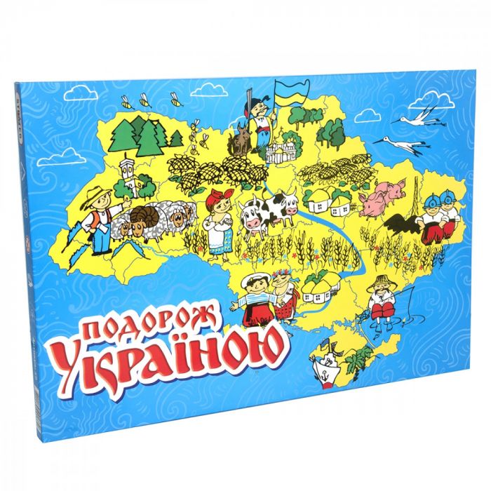 Дитяча настільна гра 59 укр Подорож Україною українською мовою 