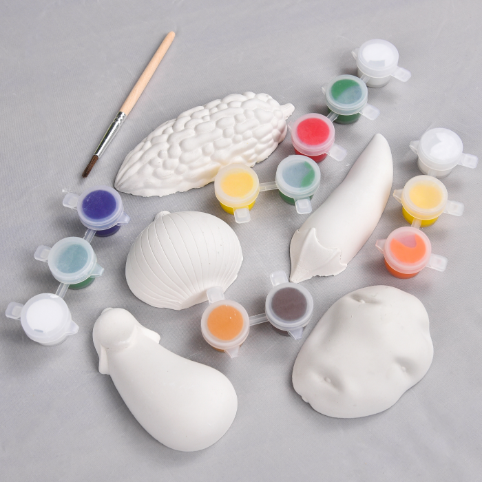 Набір для творчості Strateg Гіпсові розмальовки: розфарбуй овочі (31000)