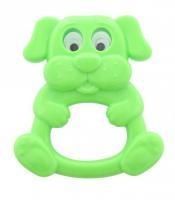 Дитяча іграшка для немовля, брязкальце в ручку песик 61829, відео в описі 