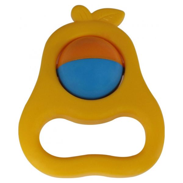 Дитяча іграшка брязкальце в ручку груша 45621