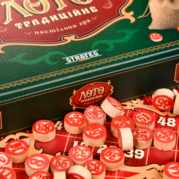 Настільна гра ( вік 6+) Лото традиційне (30488 Strateg ) ( відео в описі)