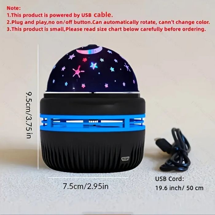 Дитяча іграшка світильник проектор зірок usb-підключення 184041