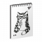 Зошит блокнот для записів YES А7/80 од.спіраль "Tattoo cats" 151864
