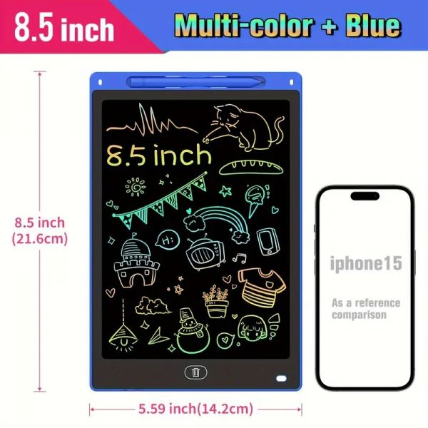 Дошка планшет для писання LCD Writing Tablet кольоровий екран, діагональ 210 мм GY-WT-8509 колір корпуса синій