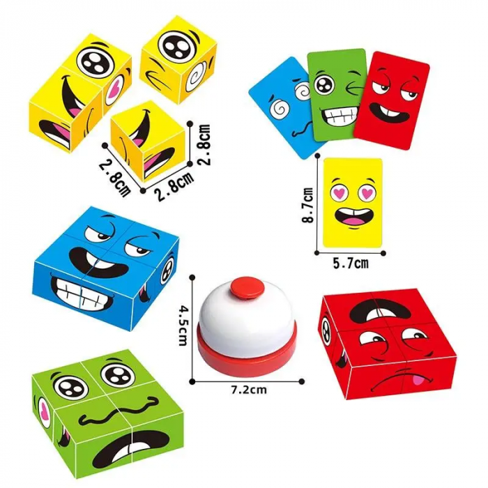 Настільна гра смайлики HT-573 FACE CHANGING FUN CUBE ( Вік 3+)