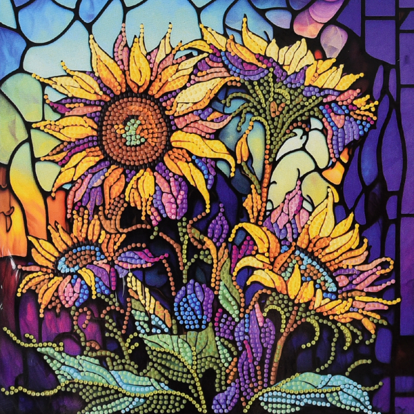 Набір для творчості алмазна картина Дивовижні соняхи Strateg розміром 30х30 см (DEEX16307)