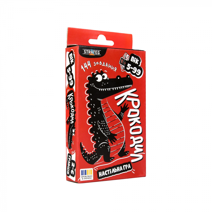 Настільна гра Strateg Крокодил українською мовою ( Вік 7+) (30686)