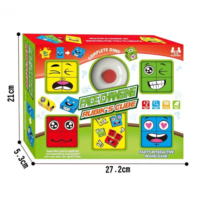 Настільна гра смайлики HT-573 FACE CHANGING FUN CUBE ( Вік 3+)