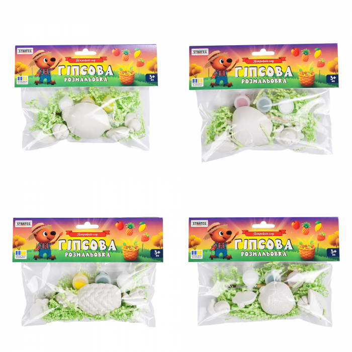 Гіпсова розмальовка Strateg Яскравий сад (31061) ( Вік 3+)