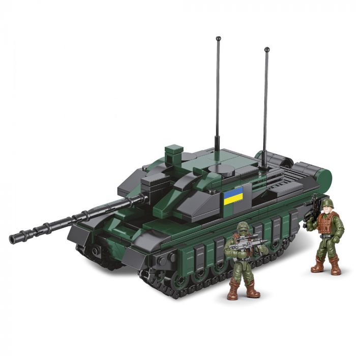 Дитяча іграшка конструктор танк Challenger 2, 407 деталей, фігурка 2 шт (серія армія, військова техніка) KB 1144, в коробці 32-22-6 см