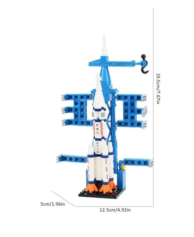 Дитяча іграшка конструктор космічна ракета 130 деталей 8859 LELEBROTHER