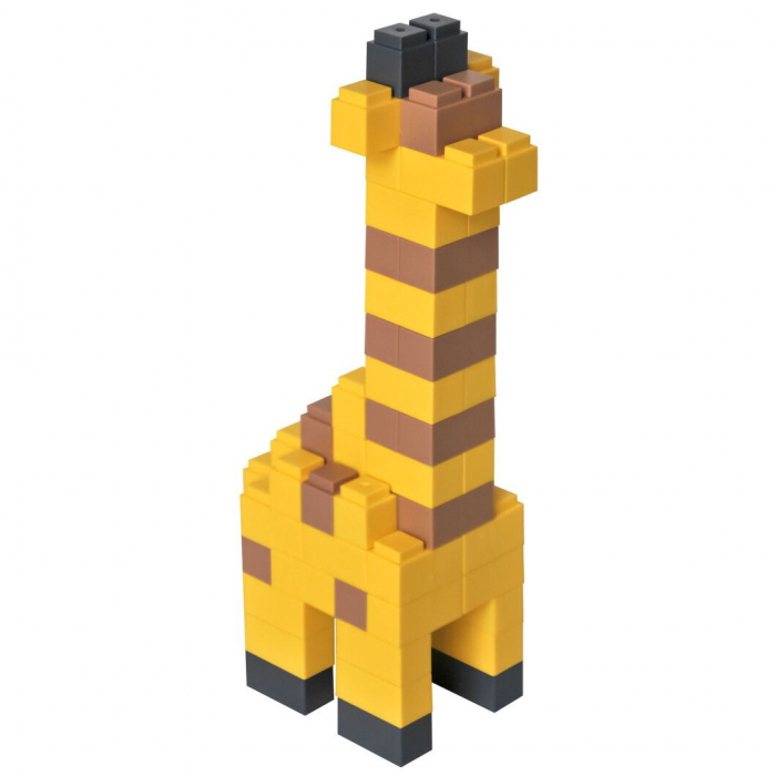 Дитяча іграшка конструктор брікс, сюжет зоо (тварини), 190 середніх деталей 40012 Тигрес