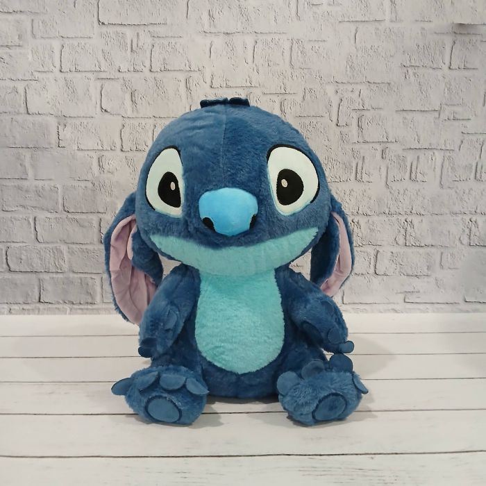 М'яка іграшка плюшева Стіч Ангел (Stitch) синій, 30 см (3745) відео в описі