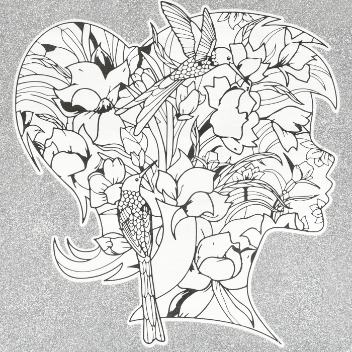 Живопис розпис картина-антистрес Strateg Тінь ніжності розміром 30х30 см  (JCEE37109)