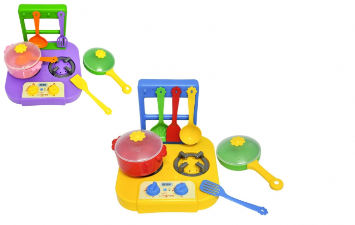 Набір посуду столовий "Ромашка" з плиткою 7 ел.