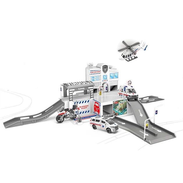 Дитяча іграшка автопаркінг гараж парковка станція швидка допомога CM559-51A CHENGMEI TOYS