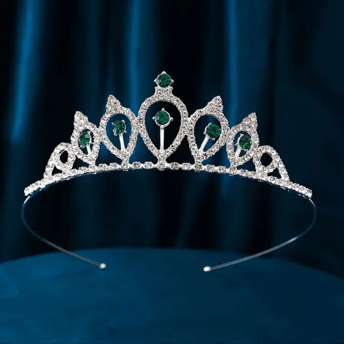 Діадема (тіара) корона колір срібло (silver), матеріал метал tiara 3984
