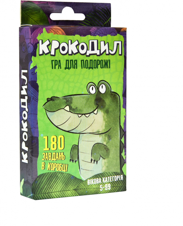 Настільна гра Крокодил ( 30557 Strateg )  (укр), в кор-ці 14,7-8-2см