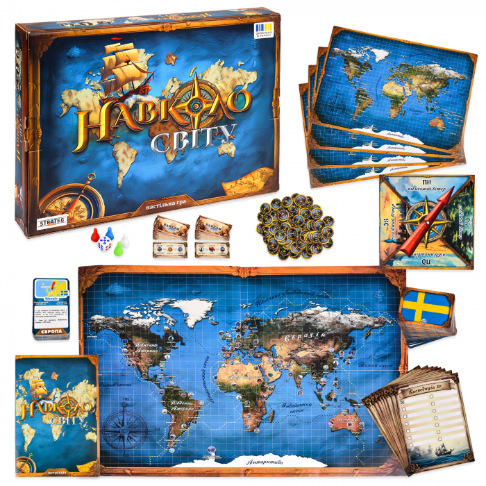 Настільна гра ( вік 6+)  Навколо світу (30110 Strateg ) 