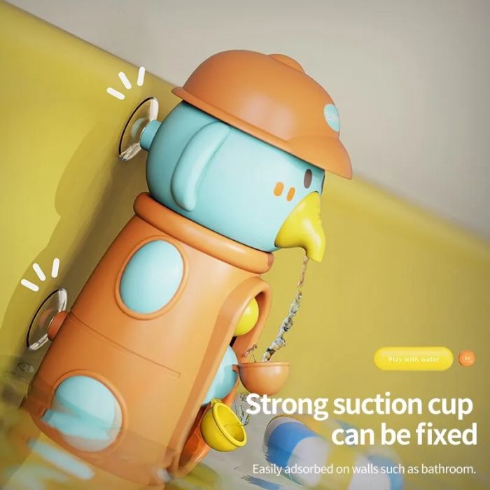 Дитяча іграшка для купання качка водоспад на присосках 53242