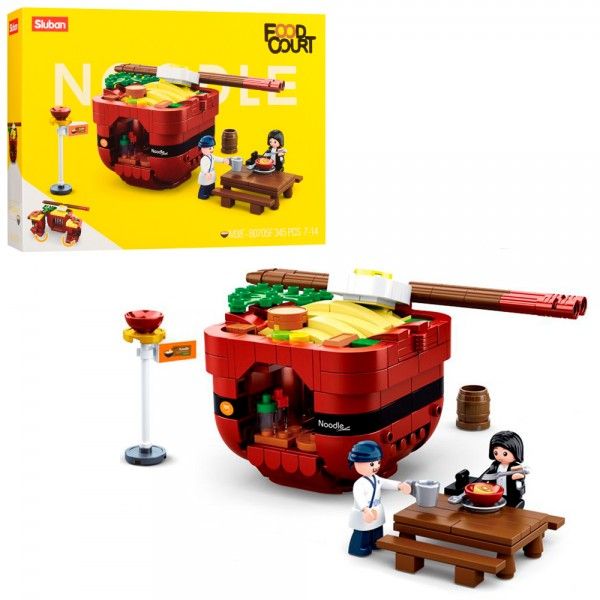 Дитяча іграшка конструктор SLUBAN M38-B0705F серія Food court 345 деталей