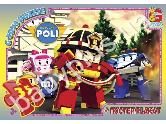 Дитяча гра пазли із серії Робокар Поллі 35 елементів RR067441 ТМ G-Toys