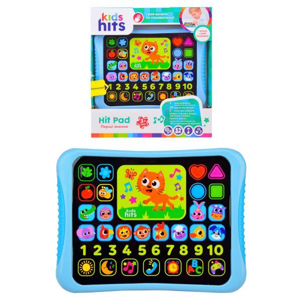 Дитяча іграшка інтерактивний планшет Hit Pad перші знання від Kids Hits KH01/002 ( відео в описі)