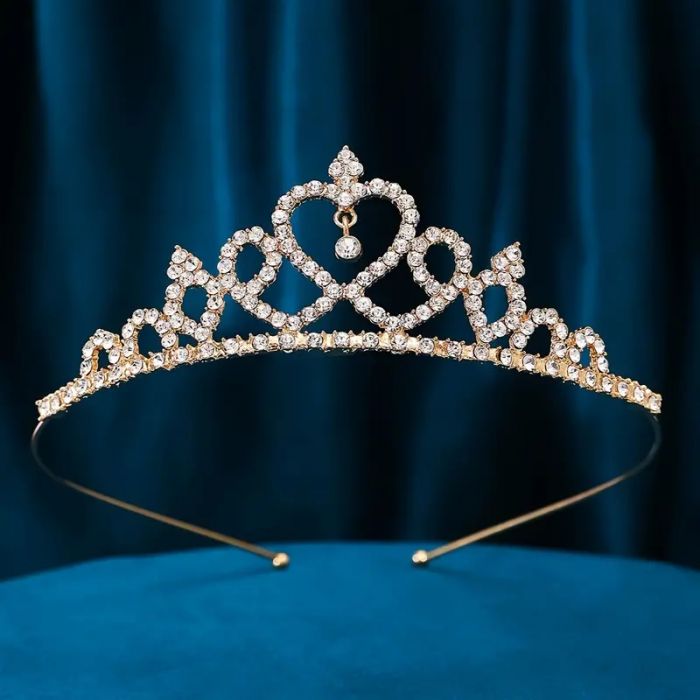 Діадема (тіара) корона колір золото (gold), матеріал корпусу метал (tiara) HG-227-J