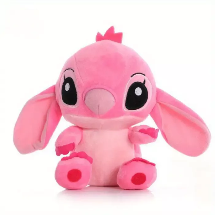 М'яка іграшка плюшева Стіч Ангел (Stitch) рожевий, 18 см