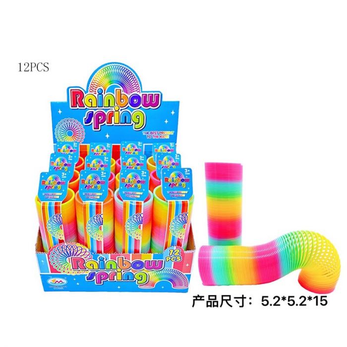 Дитяча іграшка головоломка антистрес пружинка спіраль веселка H52-1 р-р 5,2*5,2*15см
