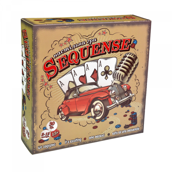 Настільна гра ( вік 15+) Sequense  ( 30361 Strateg ) в кор-ці 30-30-7,5см