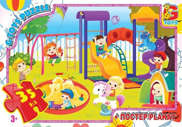 Дитяча гра пазли із серії Вчимося з задоволенням: ігровий майданчик 35 елементів GF10 ТМ G-Toys