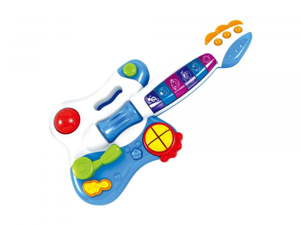 Дитяча музична іграшка гітара зі світлом і звуком HUANGER HE0501