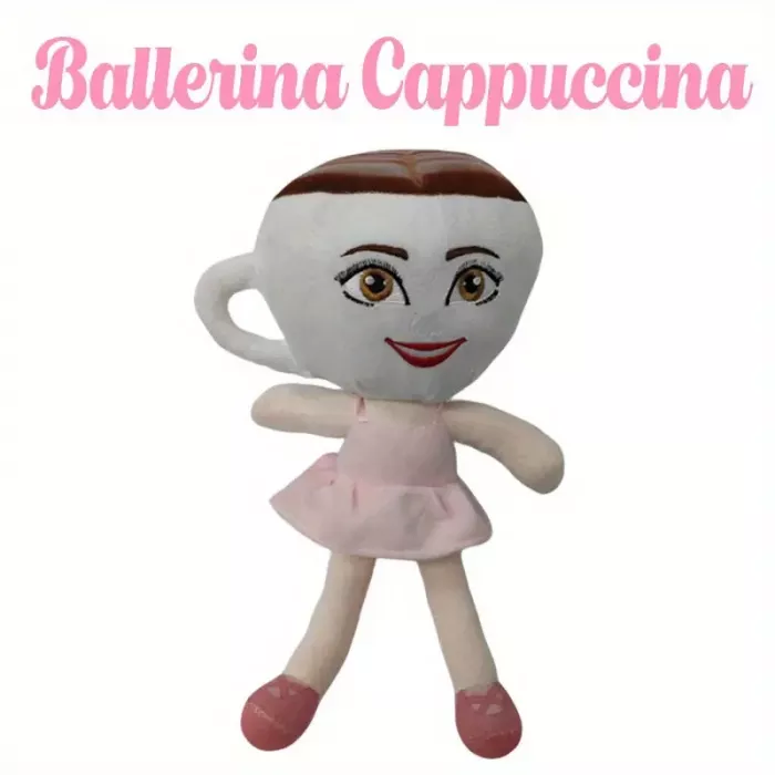 М'яка іграшка балерина капучіно 27 см, серія італійські меми (Ballerina capuchina Brainrot memes) 48161