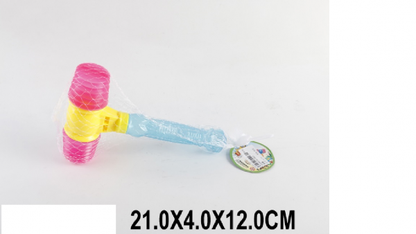 Дитяча іграшка молоточок пискавка (593,1519076,3967) в сітці 21*4*12см