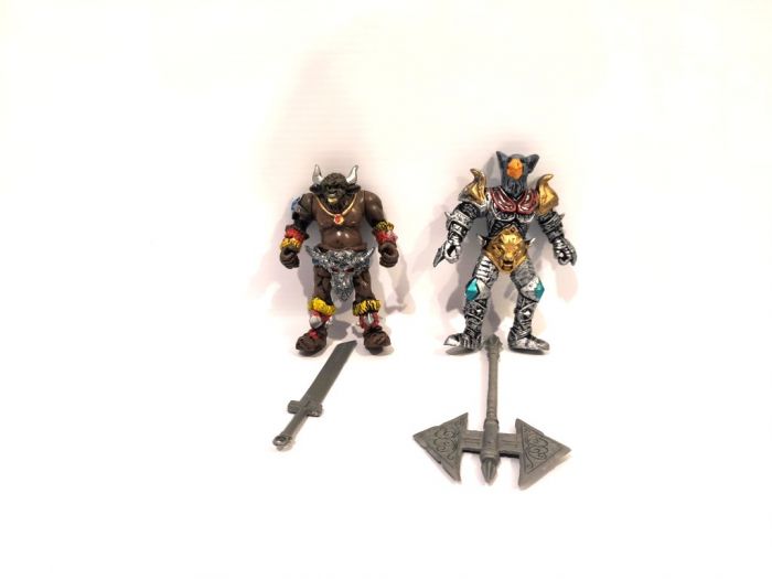 Дитяча іграшка пластикова колекційна фігурка орк Orcs Gladiator 10см , набір 2 шт/уп, mix 3 варіанта (SDC11151) 8910-46