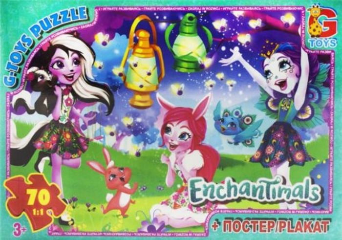 Дитяча гра пазли із серії Enchantimals 70 елементів EA203 ТМ G-Toys