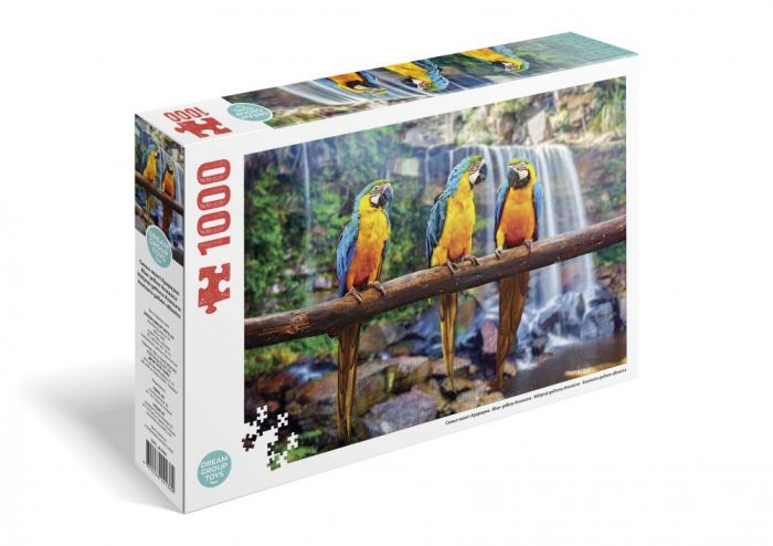 Дитяча гра пазл 1000 елементів TRFL_B/ARA DGT - PUZZLE Синьо-жовті Арарауна