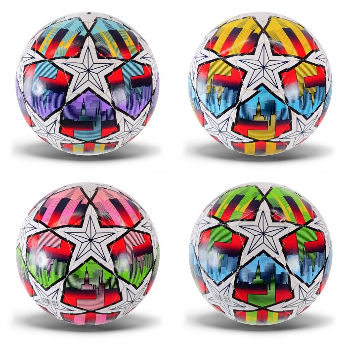 М'яч футбольний розмір №5 FB2330 матеріал поверхні PVC вага 270 грам , 4 кольори mix