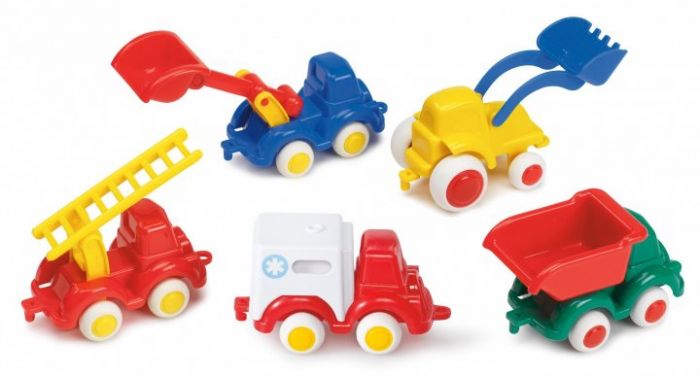 Дитяча іграшка машинка 7 см 5 видів Viking Toys 1135 витримує навантаження до 100 кг ( відео в описі)