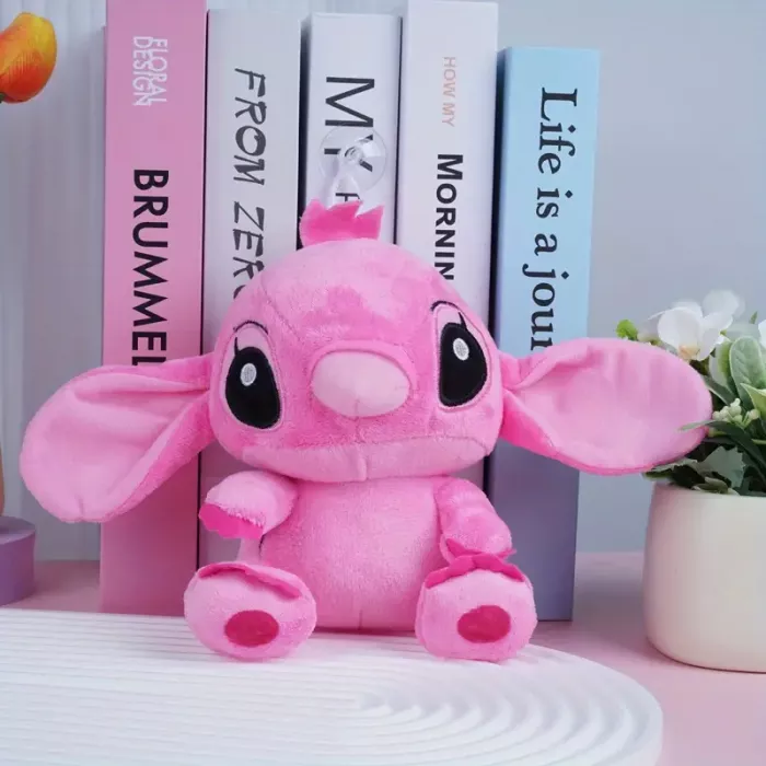 М'яка іграшка плюшева Стіч Ангел (Stitch) рожевий, 18 см