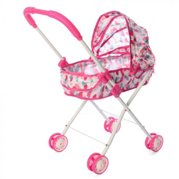 Дитяча іграшка візок коляска для ляльки M 0354 U/R металевий 54 см (3 кольори в асортименті)