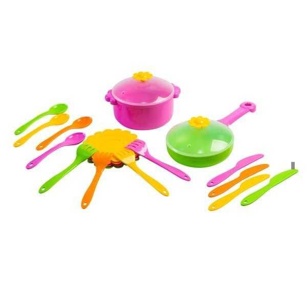 Дитяча іграшка набір іграшкового посуду столовий ромашка 20 елементів, арт.39147 Тигрес