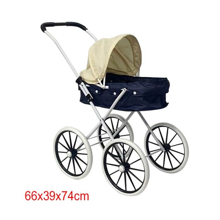 Дитяча іграшка коляска візок для ляльки пупса DL502C-12 металева